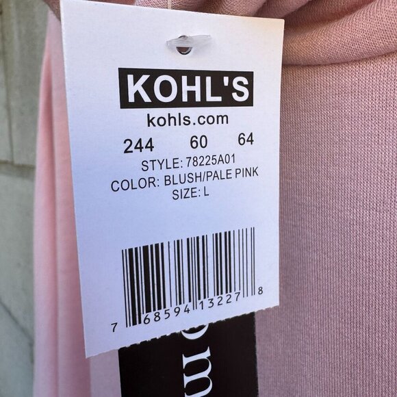 Ransom Womens Pink Cowl Neck Long Sleeve Lightweight Uneven Hem Turtleneck New L - Picture 5 of 10